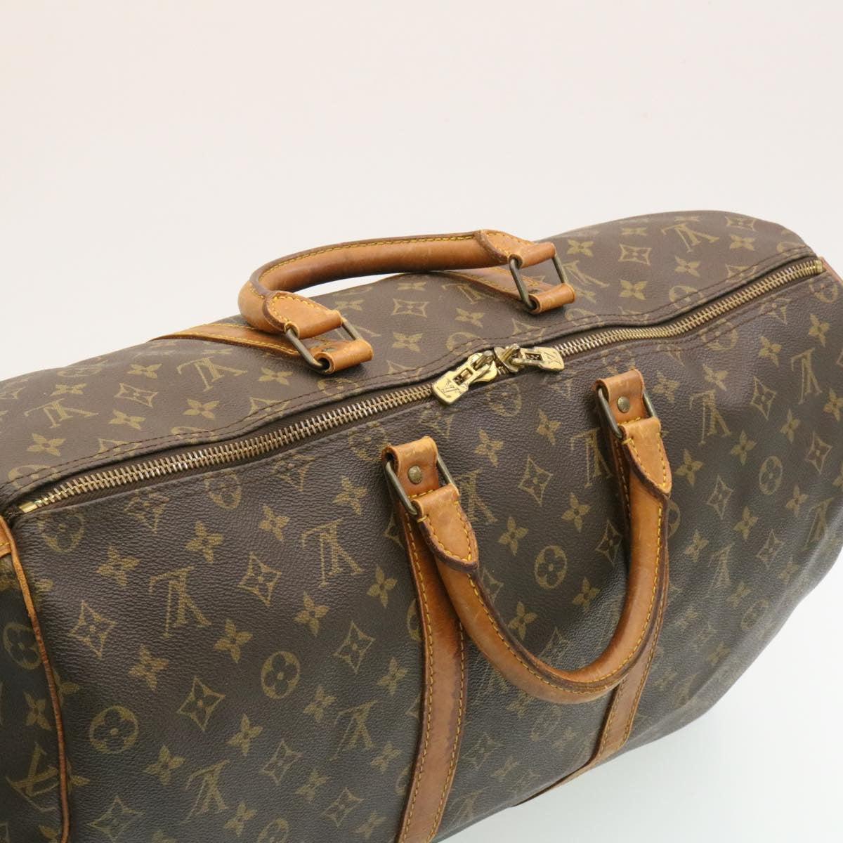 LOUIS VUITTON Monogram Keepall Bandouliere 50 Boston Bag M41416 LV Auth th2022