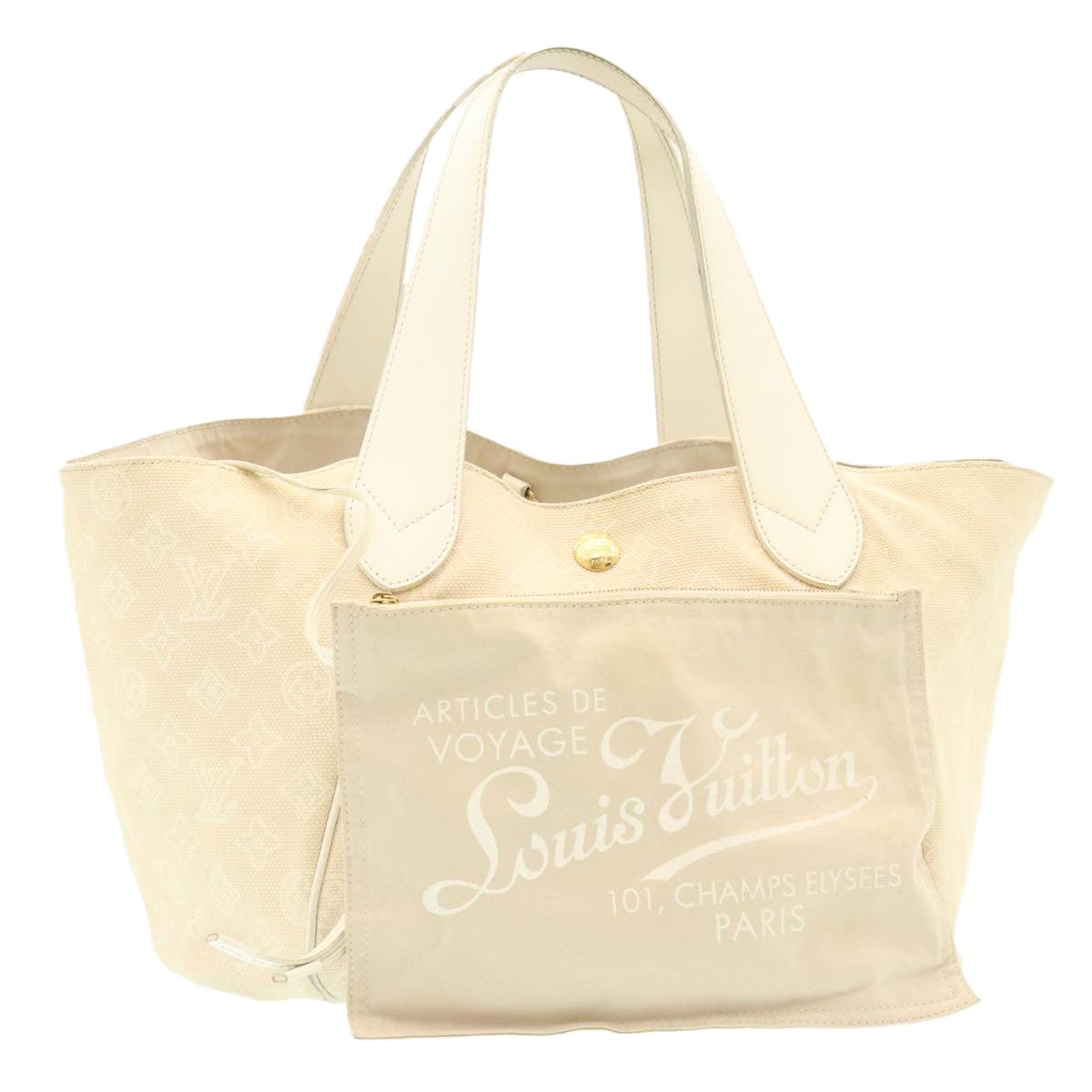 LOUIS VUITTON Monogram Beach Line Cabas Ipanema GM Tote Bag M95986 Auth th2055