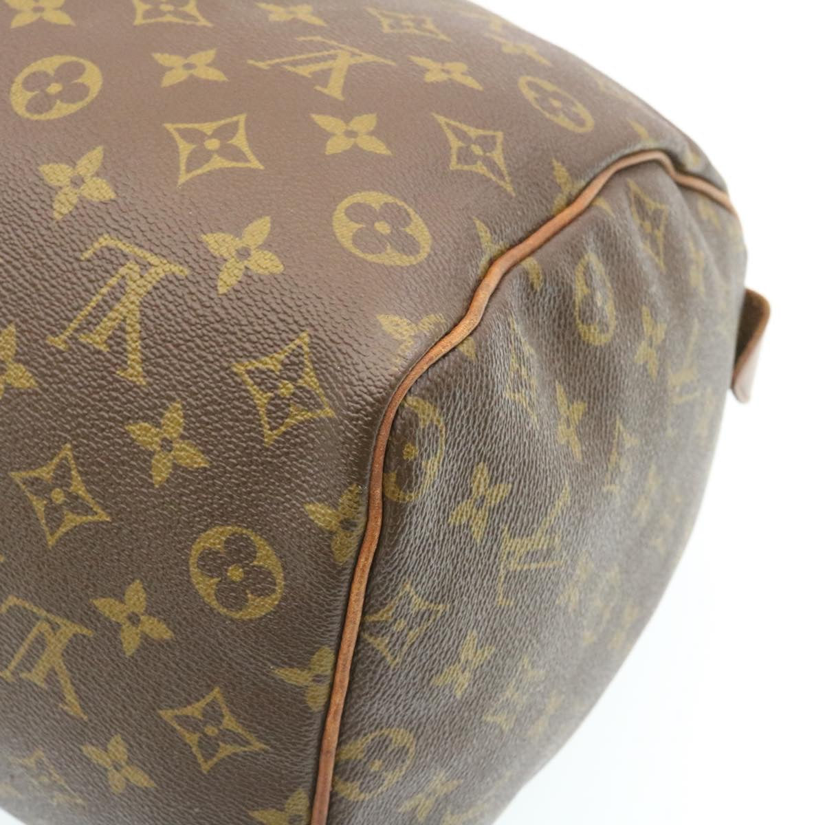 LOUIS VUITTON Monogram Speedy 35 Hand Bag M41524 LV Auth th2102