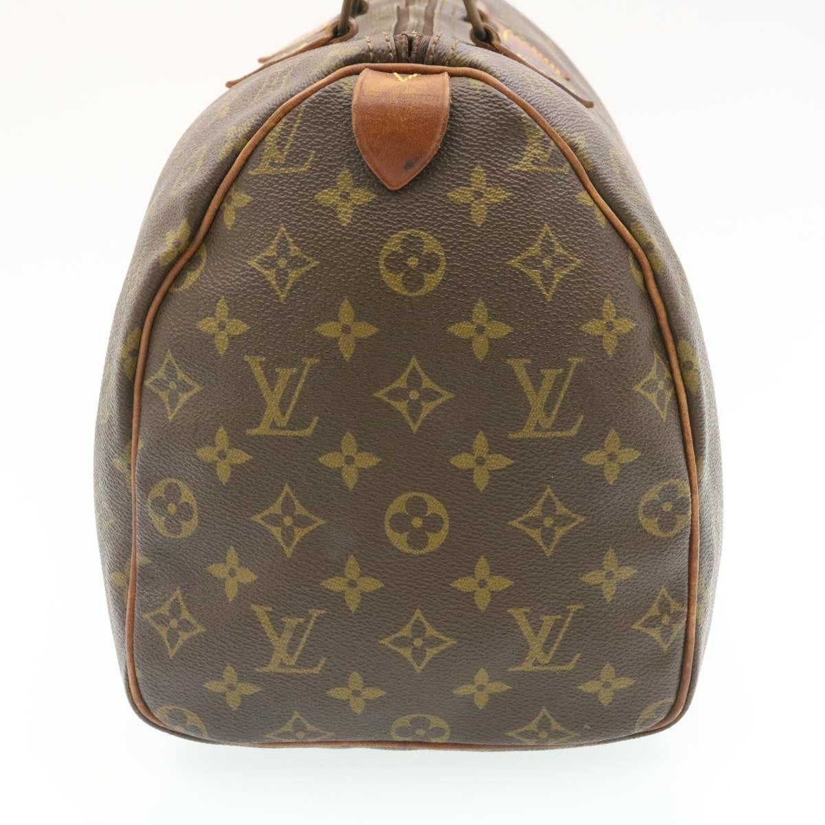 LOUIS VUITTON Monogram Speedy 35 Hand Bag M41524 LV Auth th2102