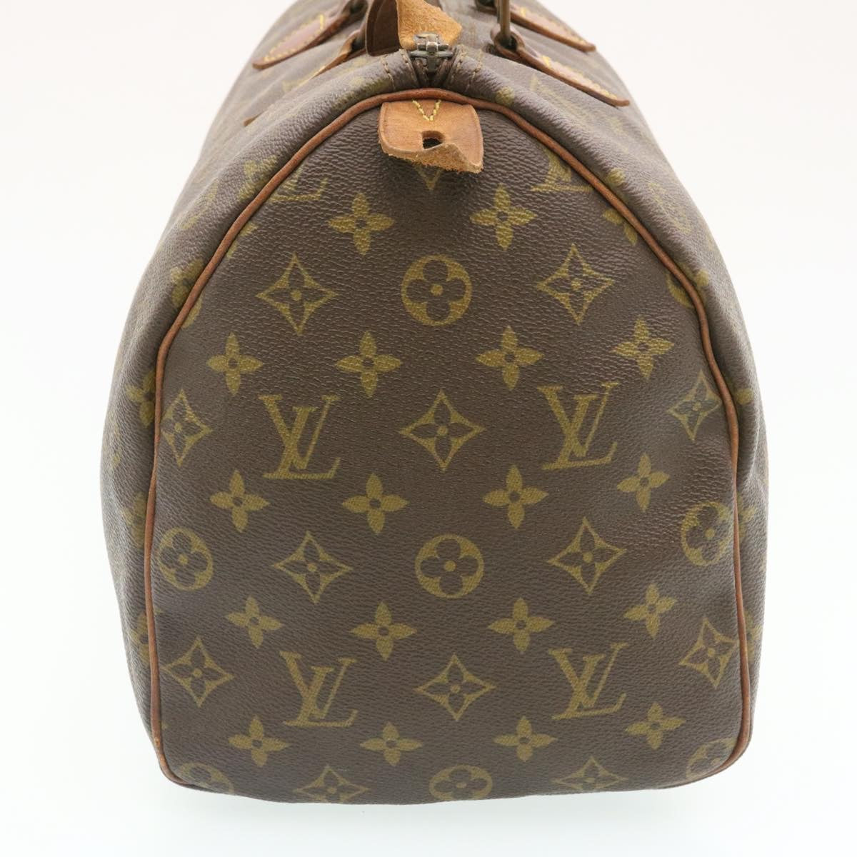 LOUIS VUITTON Monogram Speedy 35 Hand Bag M41524 LV Auth th2102