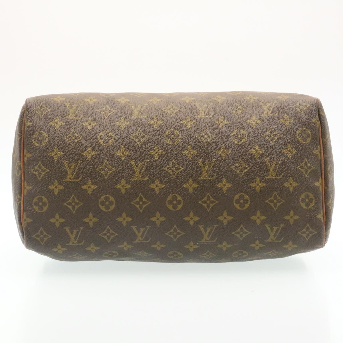 LOUIS VUITTON Monogram Speedy 35 Hand Bag M41524 LV Auth th2102