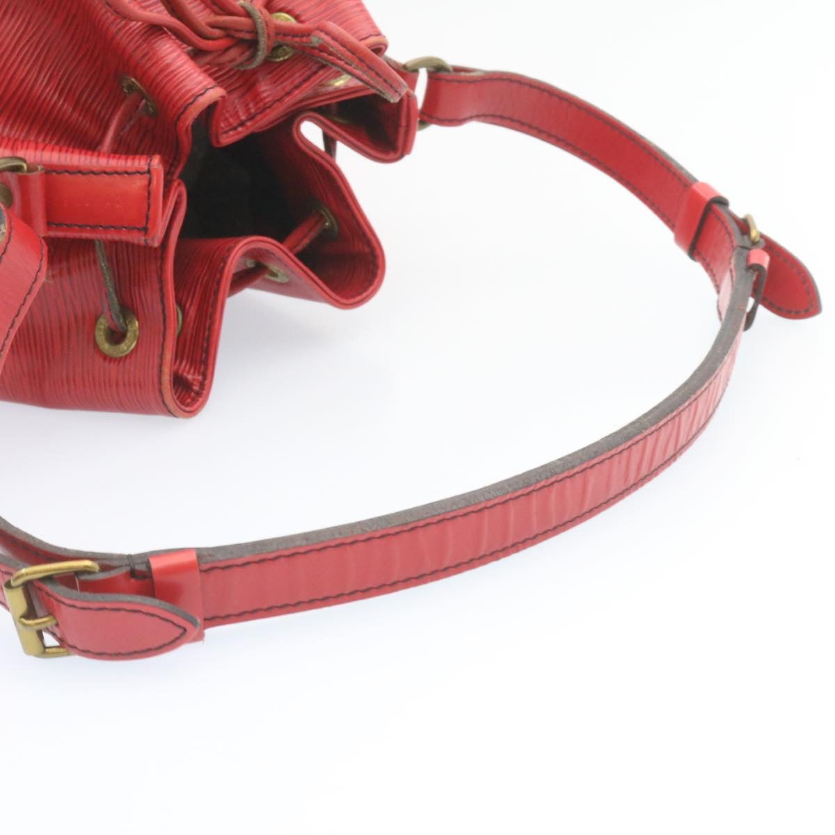 LOUIS VUITTON Epi Petit Noe Shoulder Bag Red M44107 LV Auth th2146