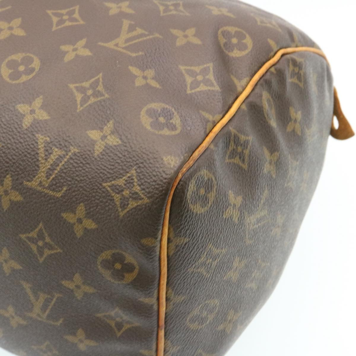 LOUIS VUITTON Monogram Speedy 35 Hand Bag M41524 LV Auth th2156