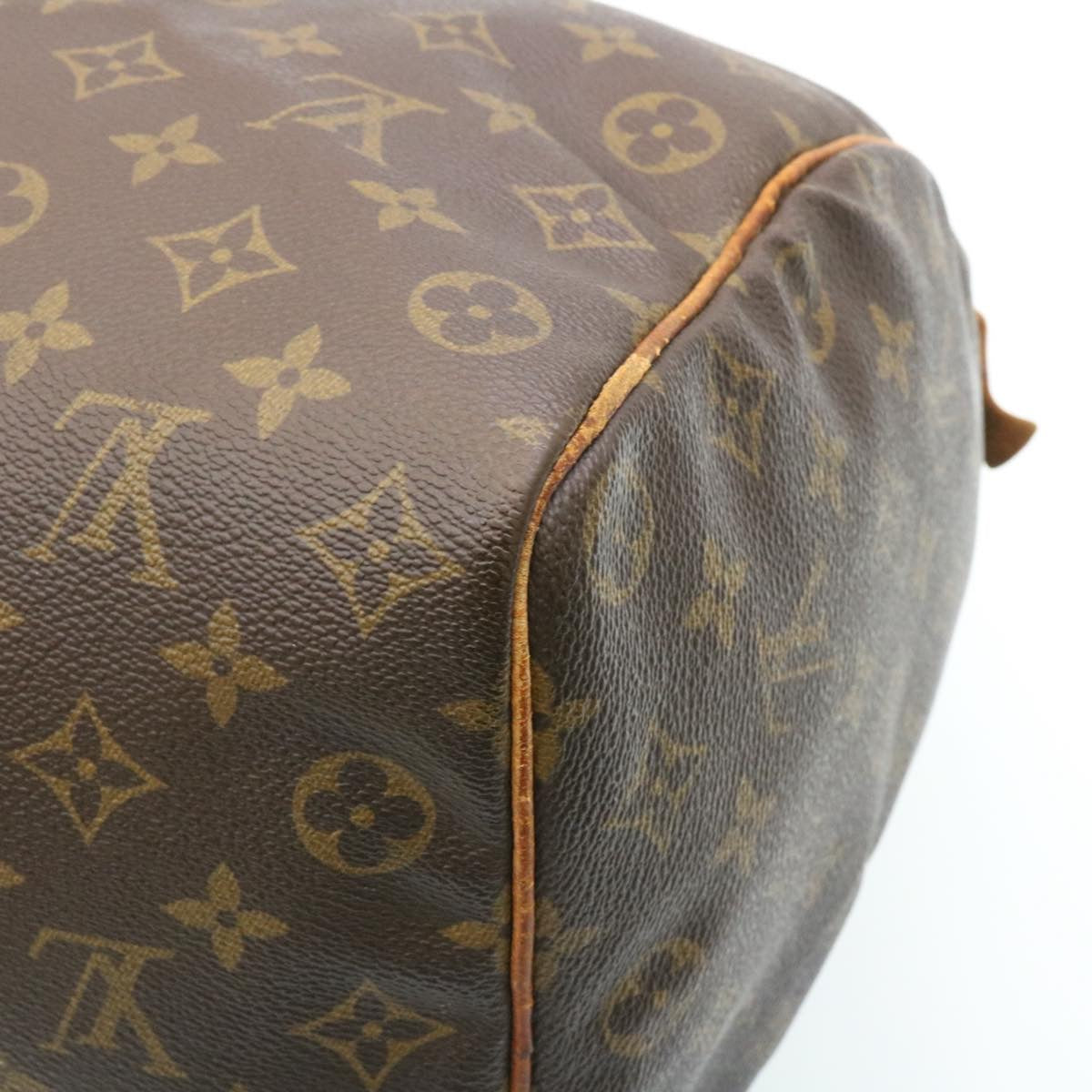 LOUIS VUITTON Monogram Speedy 35 Hand Bag M41524 LV Auth th2156