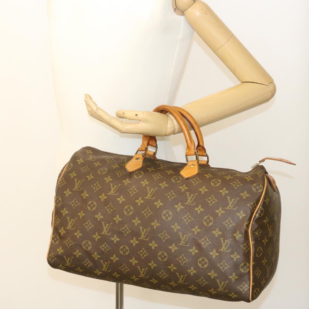 LOUIS VUITTON Monogram Speedy 40 Hand Bag M41522 LV Auth  th2198