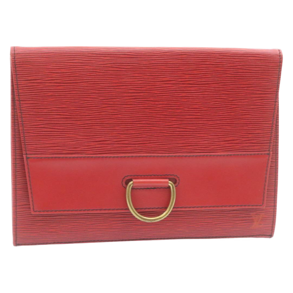 LOUIS VUITTON Epi Jena Clutch Bag Red M52727 LV Auth th2229