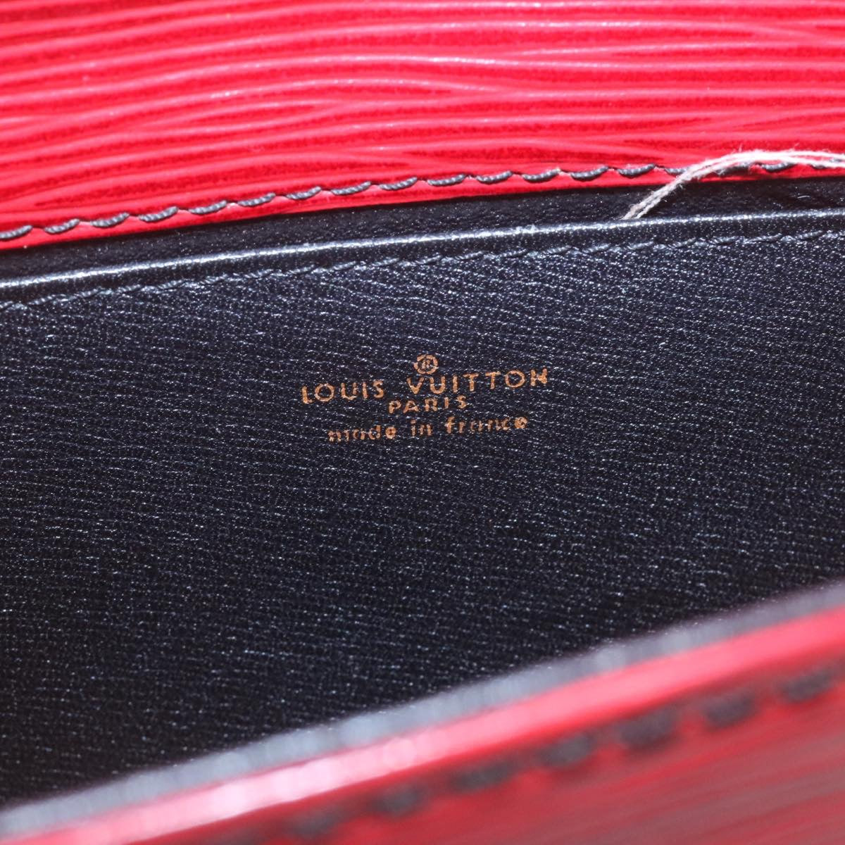 LOUIS VUITTON Epi Jena Clutch Bag Red M52727 LV Auth th2229