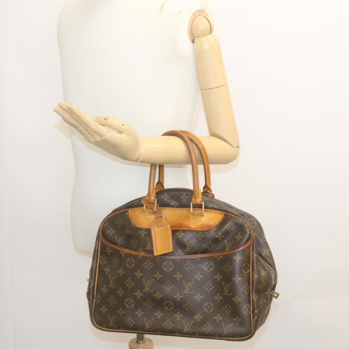 LOUIS VUITTON Monogram Deauville Hand Bag M47270 LV Auth th2397