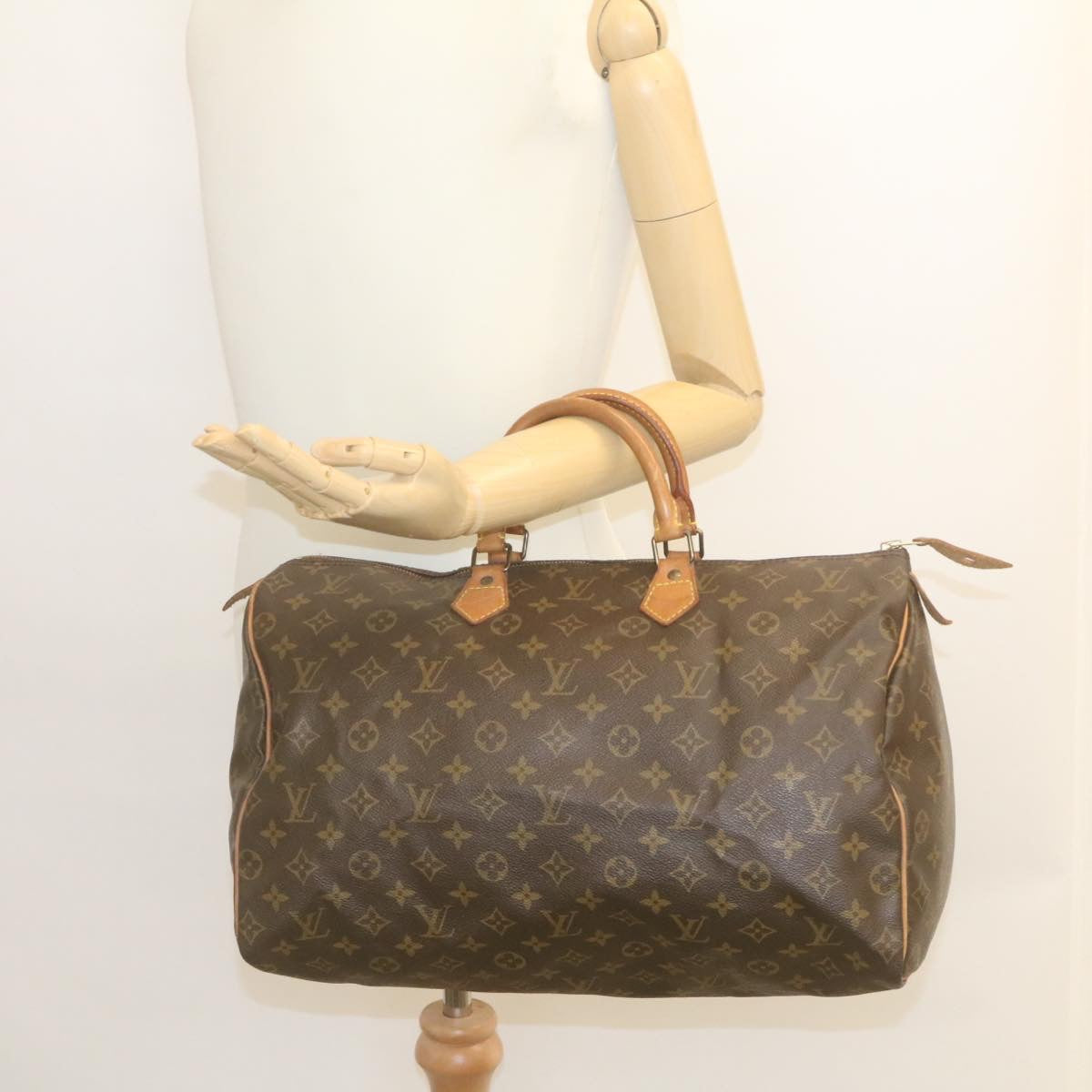 LOUIS VUITTON Monogram Speedy 40 Hand Bag M41522 LV Auth th2421