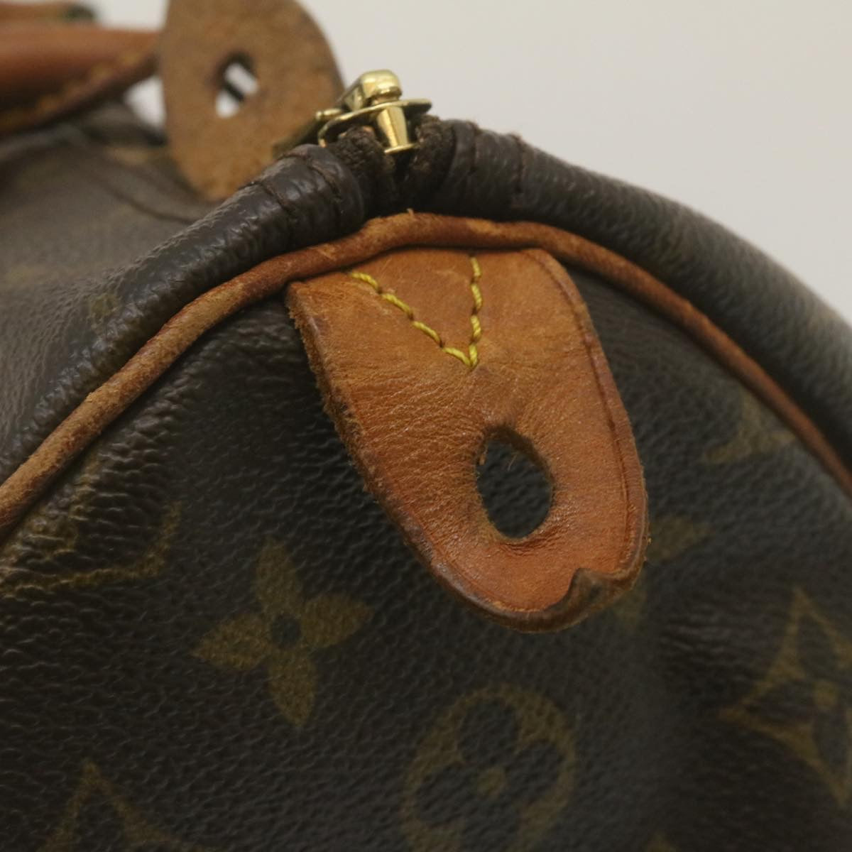 LOUIS VUITTON Monogram Speedy 35 Hand Bag M41524 LV Auth th2443