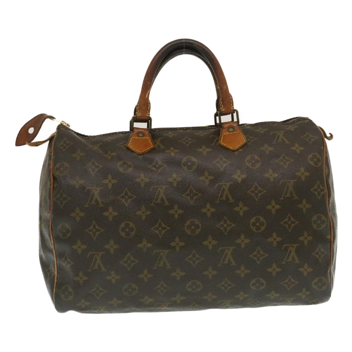 LOUIS VUITTON Monogram Speedy 35 Hand Bag M41524 LV Auth th2443