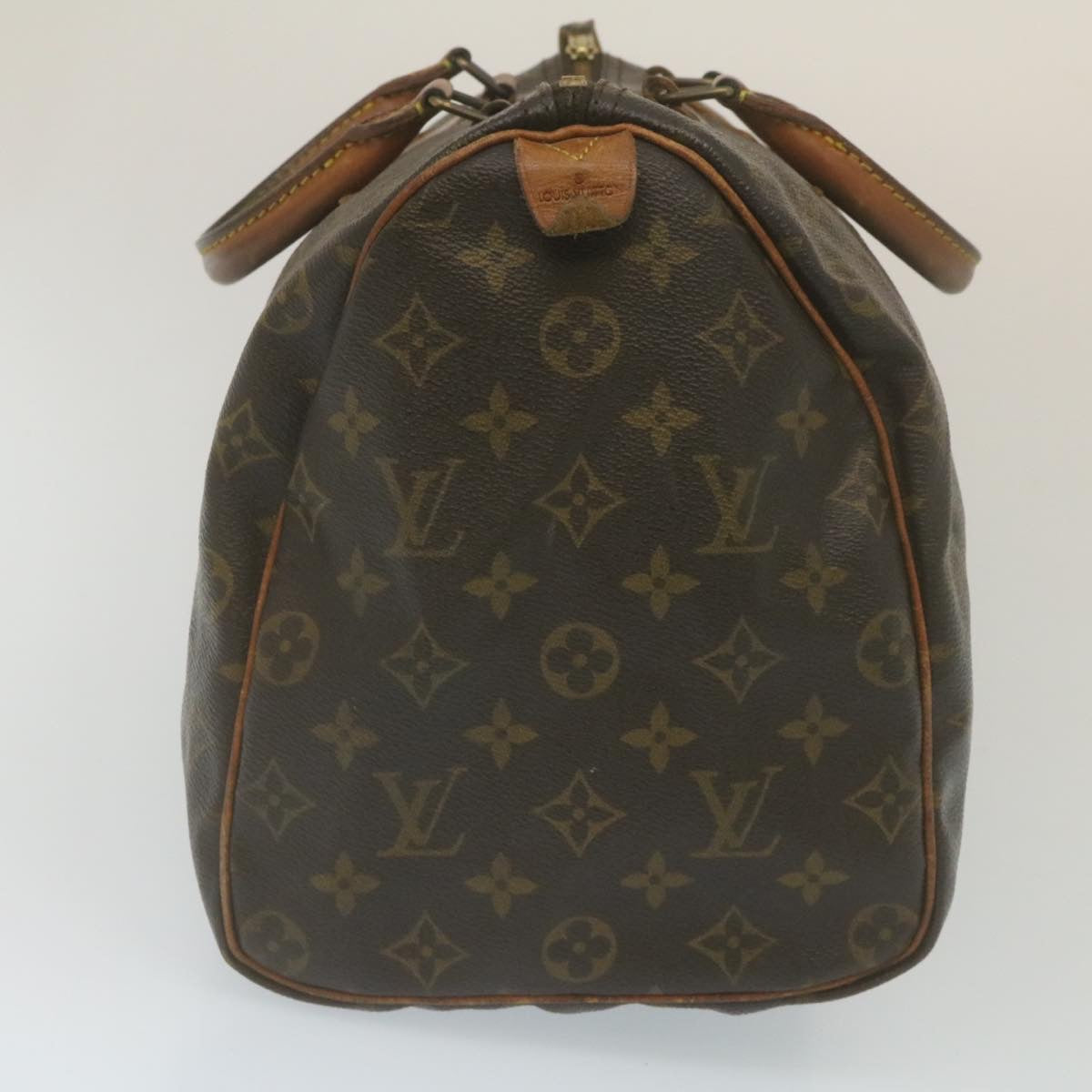 LOUIS VUITTON Monogram Speedy 35 Hand Bag M41524 LV Auth th2443