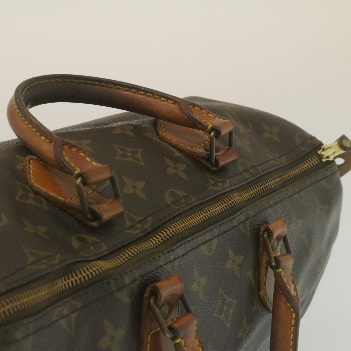 LOUIS VUITTON Monogram Speedy 35 Hand Bag M41524 LV Auth th2443