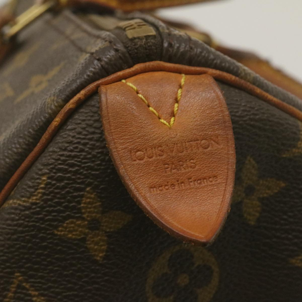 LOUIS VUITTON Monogram Speedy 35 Hand Bag M41524 LV Auth th2445