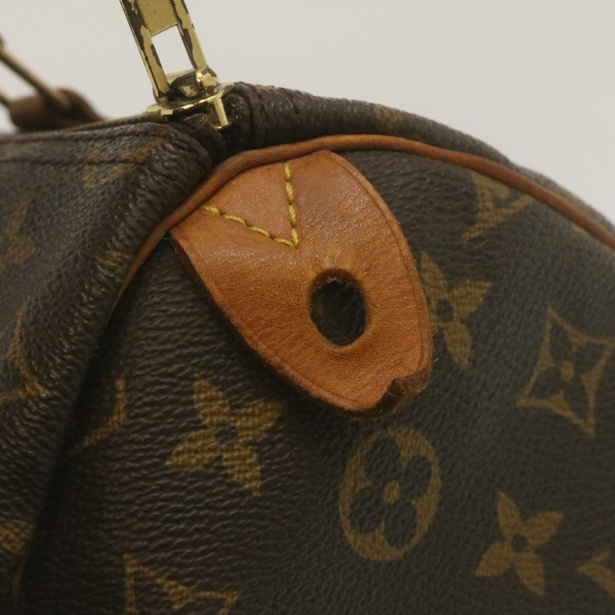 LOUIS VUITTON Monogram Speedy 35 Hand Bag M41524 LV Auth th2445