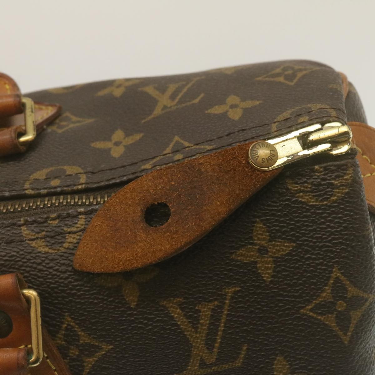 LOUIS VUITTON Monogram Speedy 35 Hand Bag M41524 LV Auth th2445