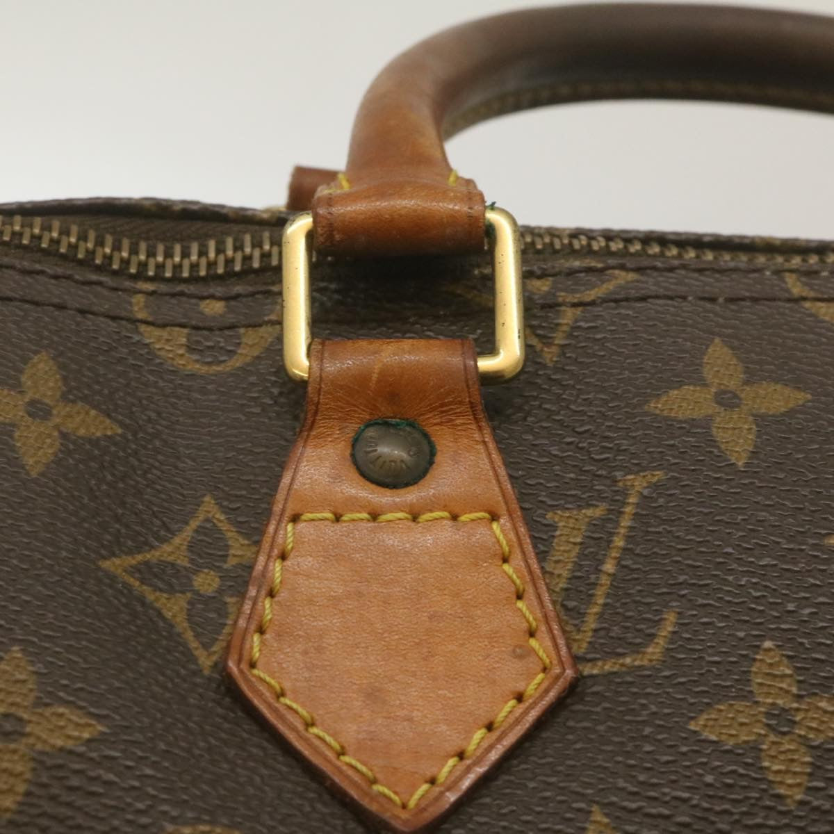 LOUIS VUITTON Monogram Speedy 35 Hand Bag M41524 LV Auth th2445