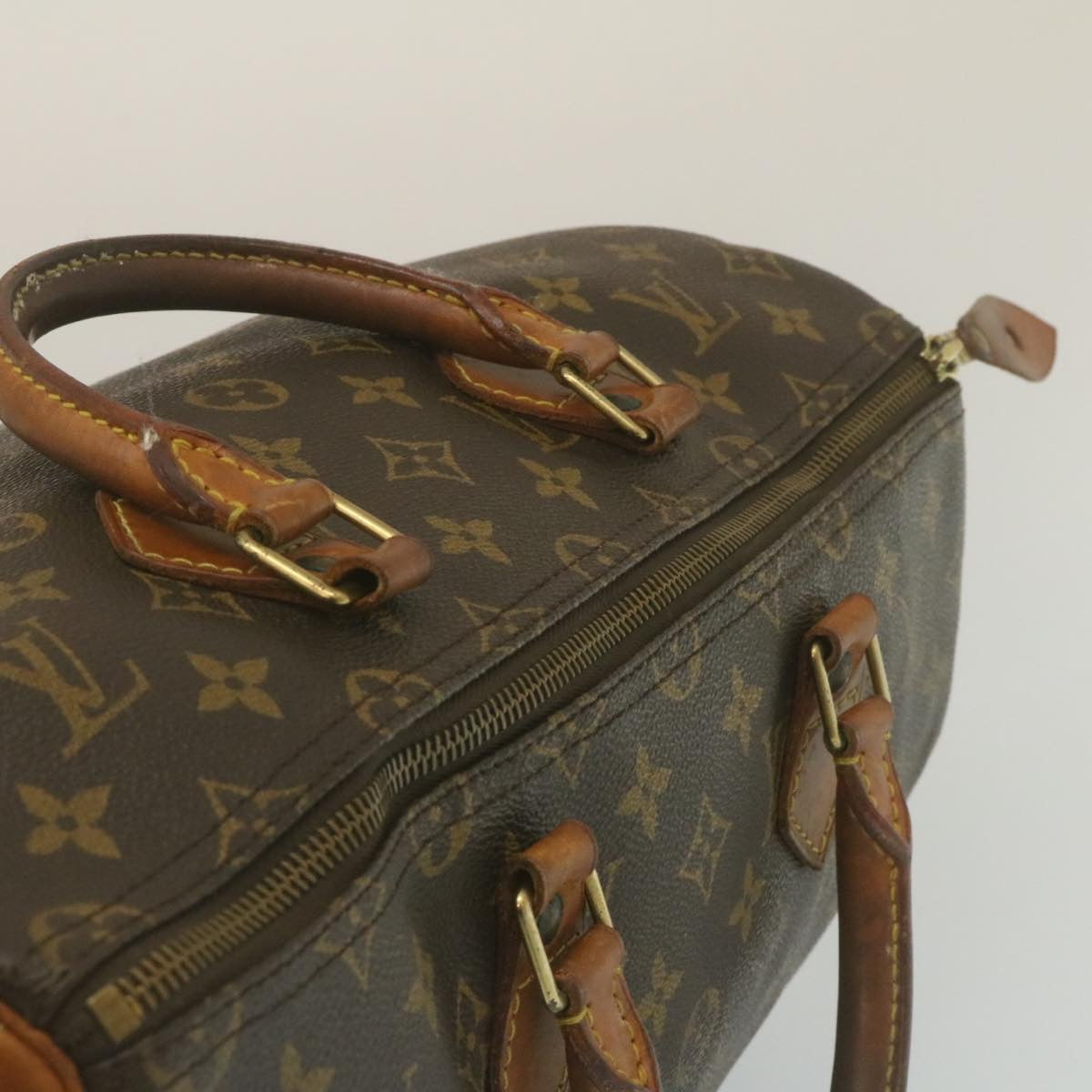 LOUIS VUITTON Monogram Speedy 35 Hand Bag M41524 LV Auth th2445