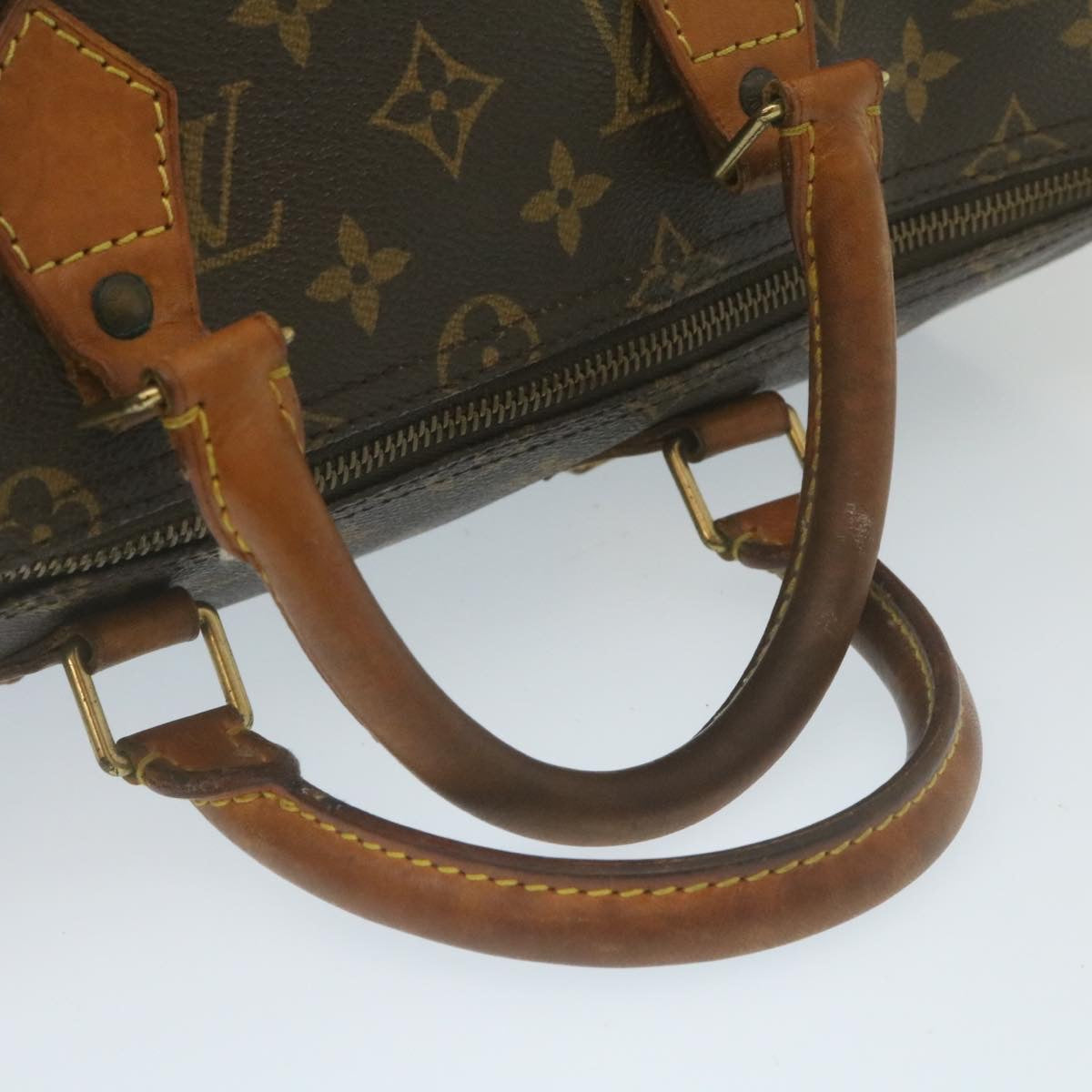 LOUIS VUITTON Monogram Speedy 35 Hand Bag M41524 LV Auth th2445