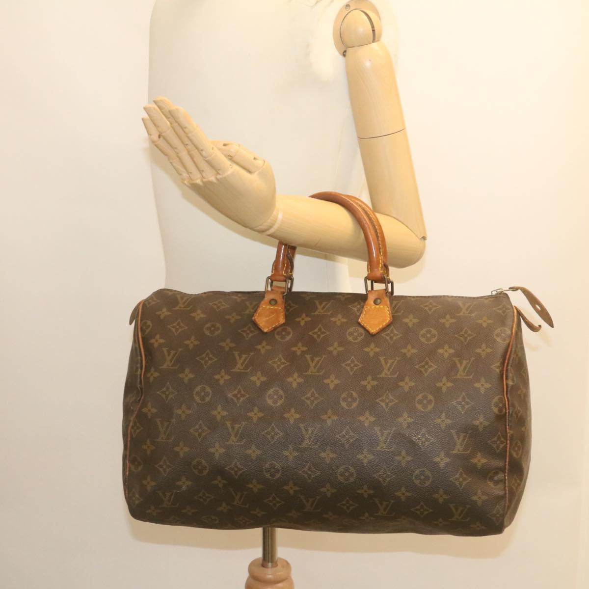 LOUIS VUITTON Monogram Speedy 40 Hand Bag M41522 LV Auth th2454