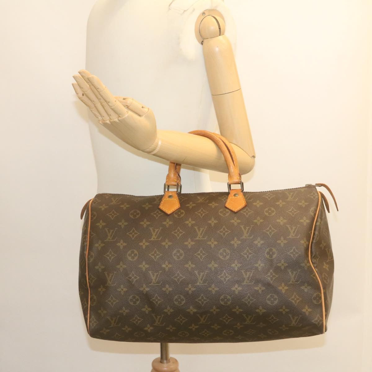 LOUIS VUITTON Monogram Speedy 40 Hand Bag M41522 LV Auth th2455