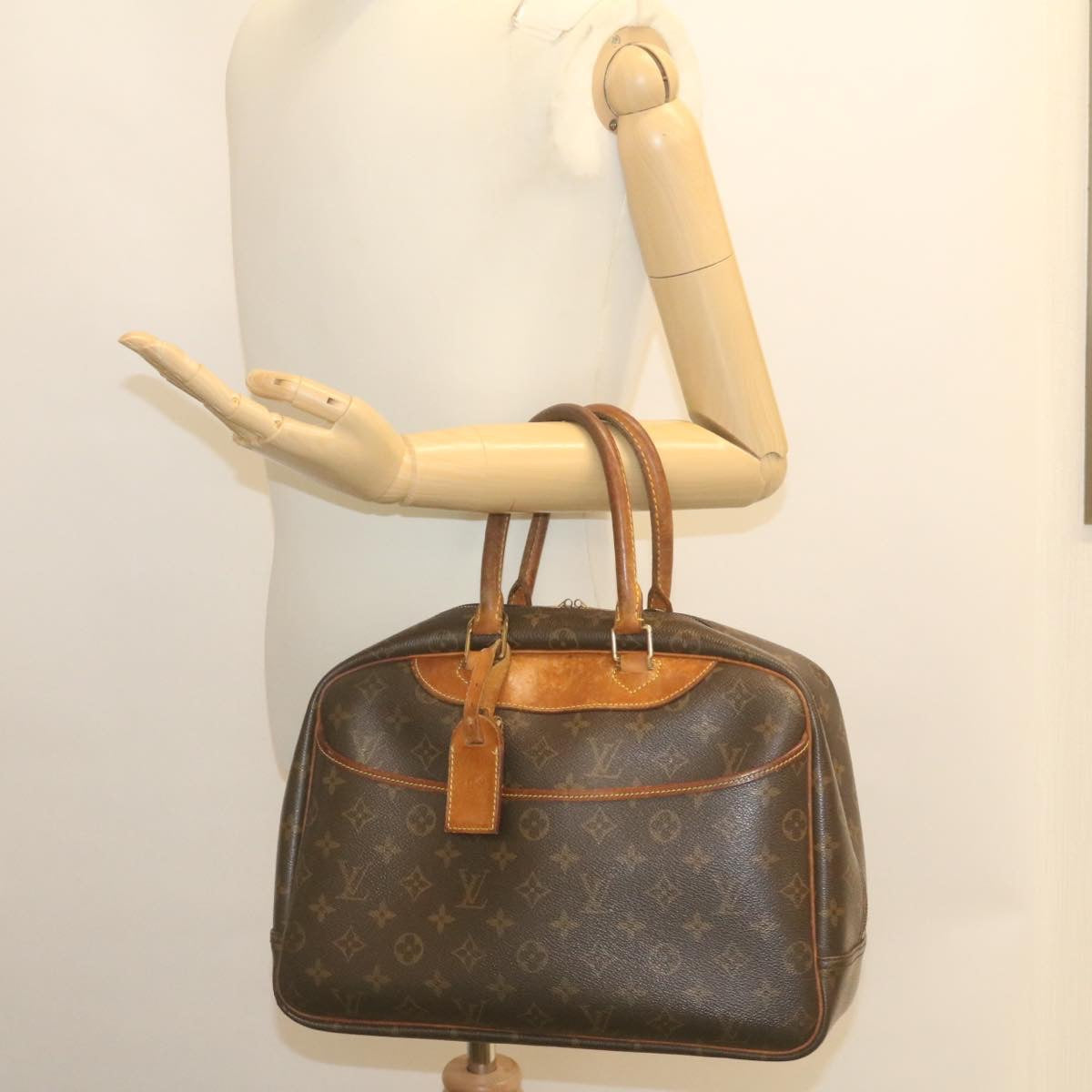 LOUIS VUITTON Monogram Deauville Hand Bag M47270 LV Auth th2464