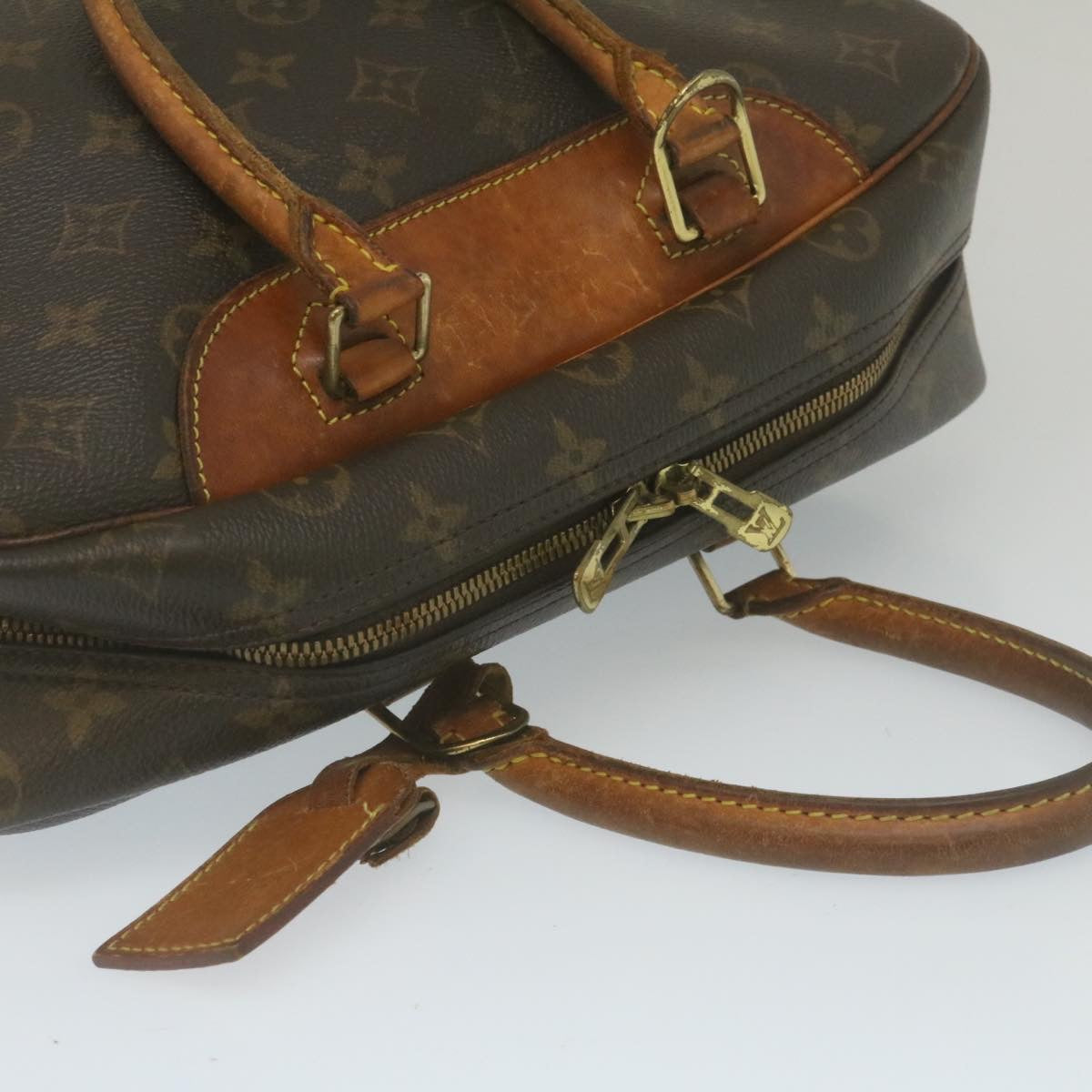 LOUIS VUITTON Monogram Deauville Hand Bag M47270 LV Auth th2464