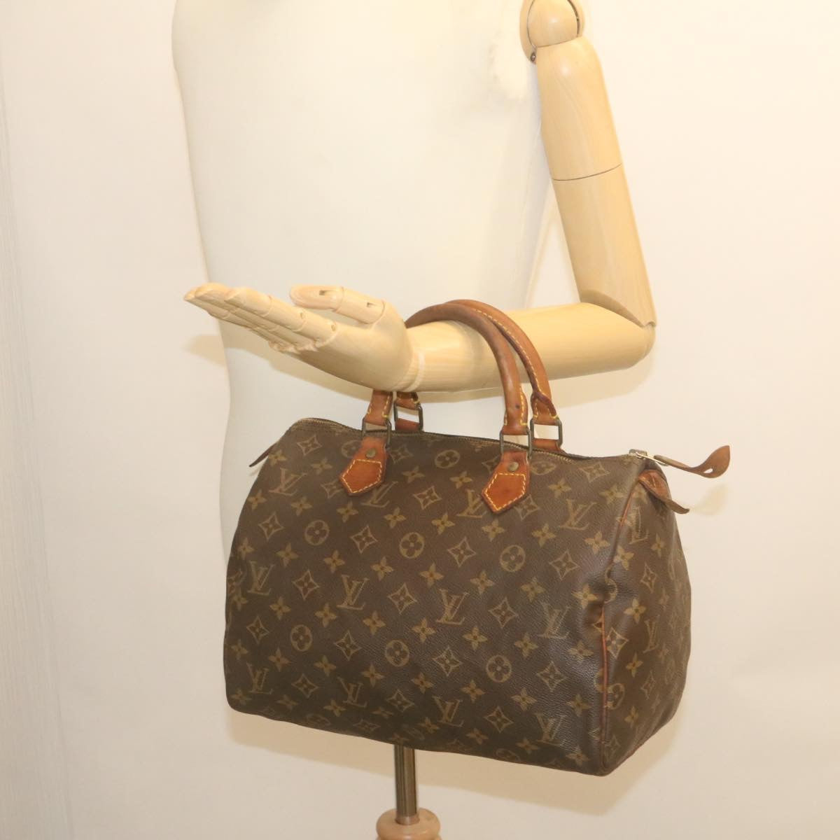 LOUIS VUITTON Monogram Speedy 30 Hand Bag M41526 LV Auth th2510