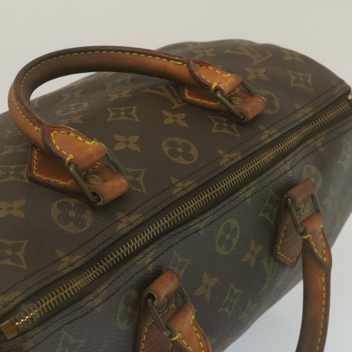 LOUIS VUITTON Monogram Speedy 30 Hand Bag M41526 LV Auth th2510