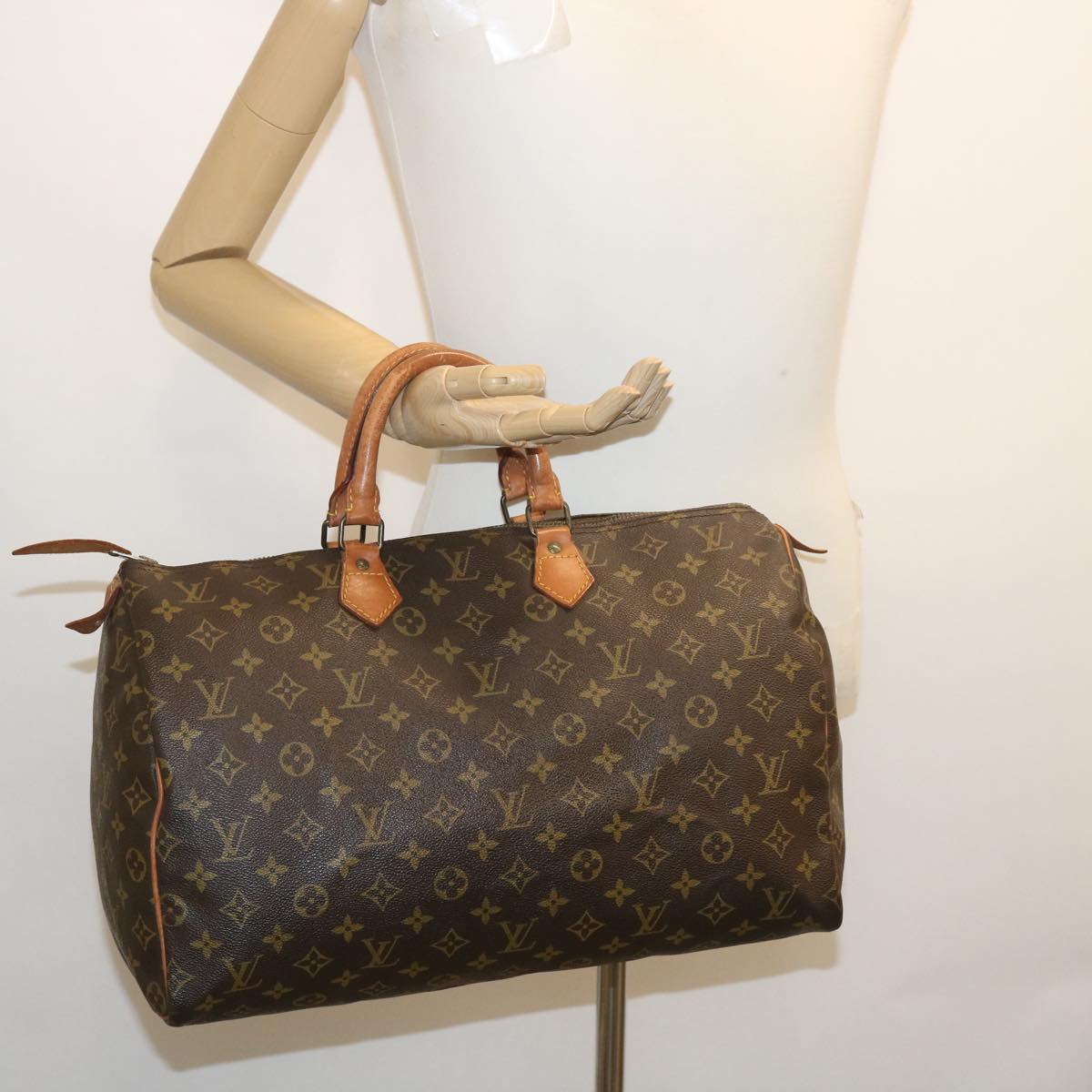 LOUIS VUITTON Monogram Speedy 40 Hand Bag M41522 LV Auth th2539