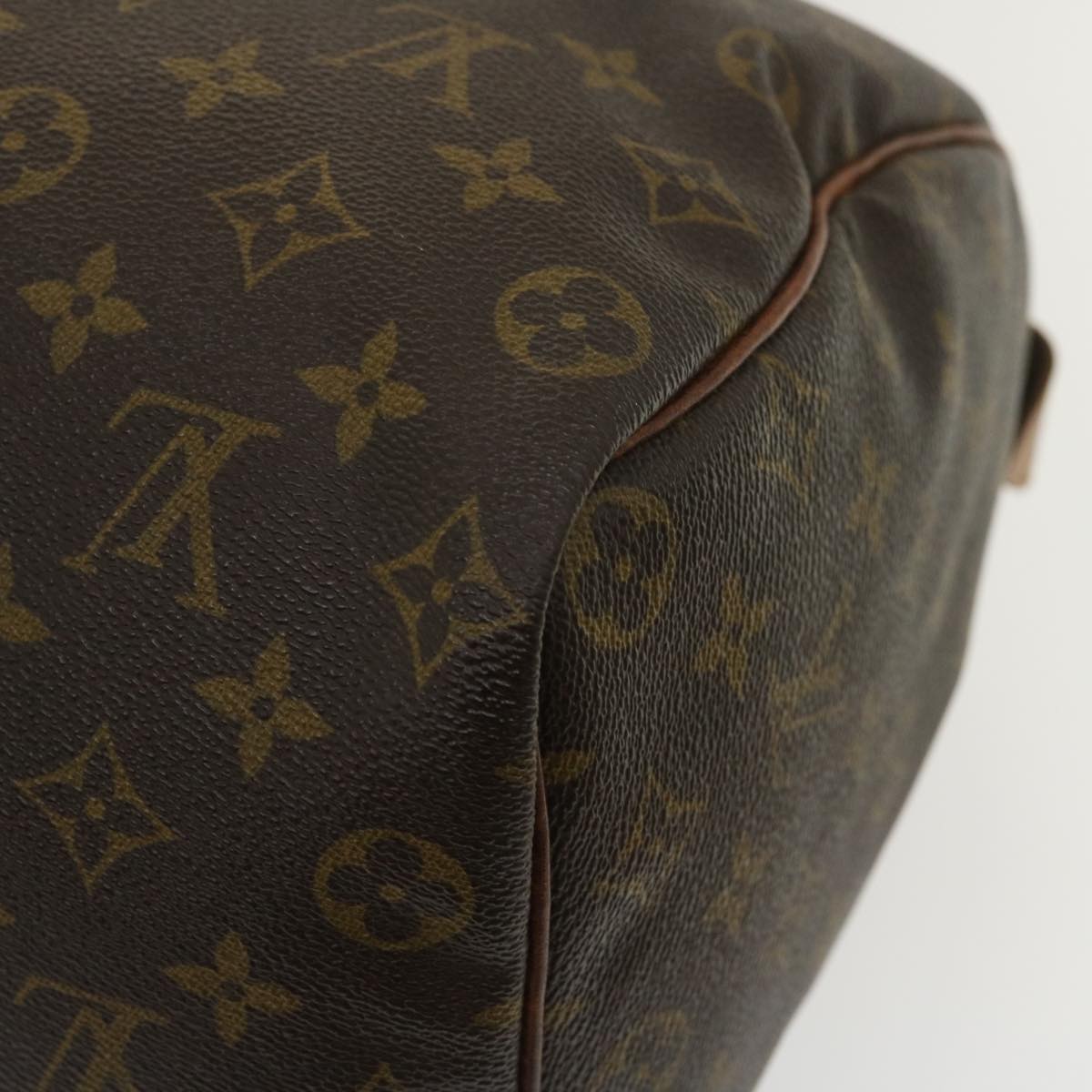 LOUIS VUITTON Monogram Speedy 35 Hand Bag M41524 LV Auth th2565