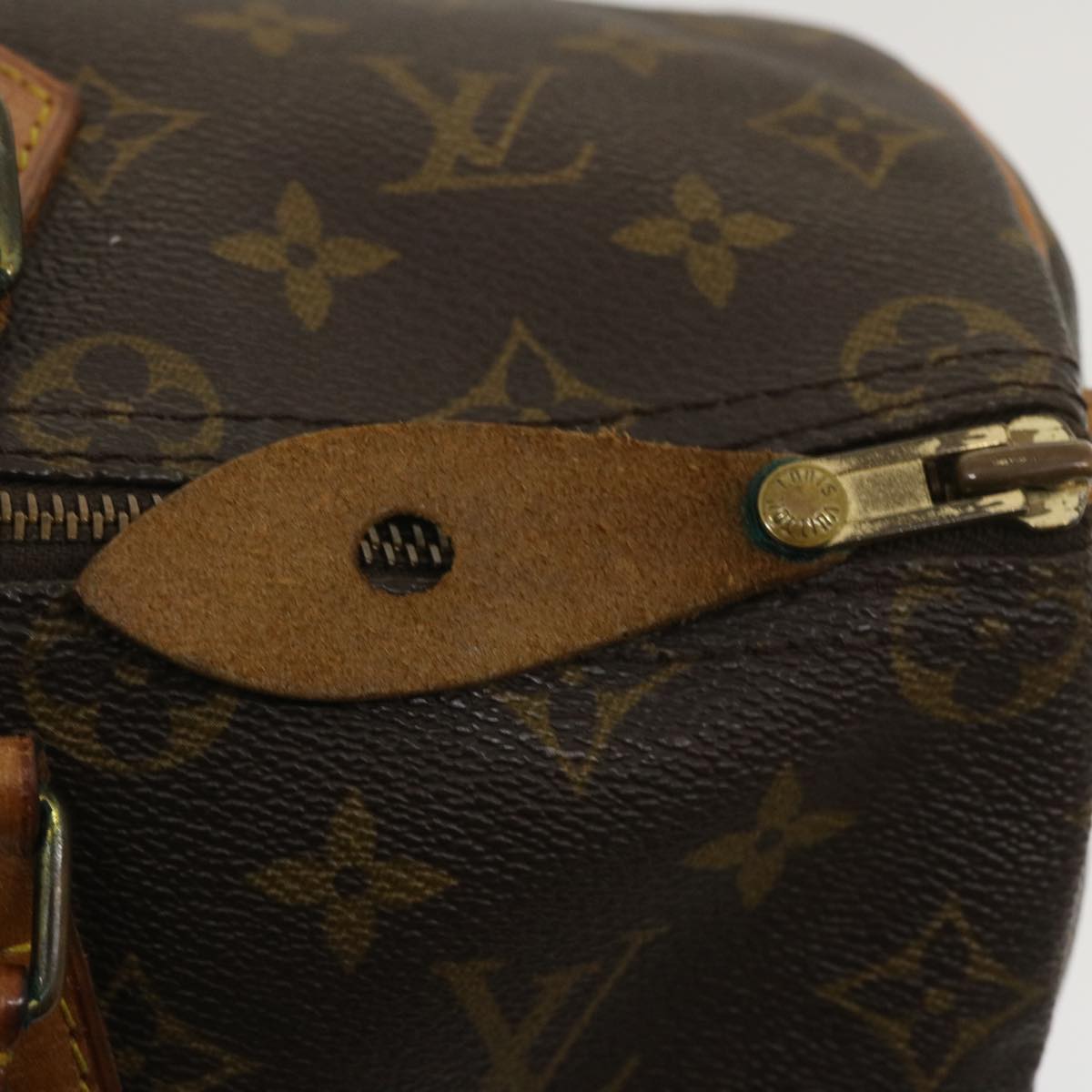 LOUIS VUITTON Monogram Speedy 35 Hand Bag M41524 LV Auth th2565