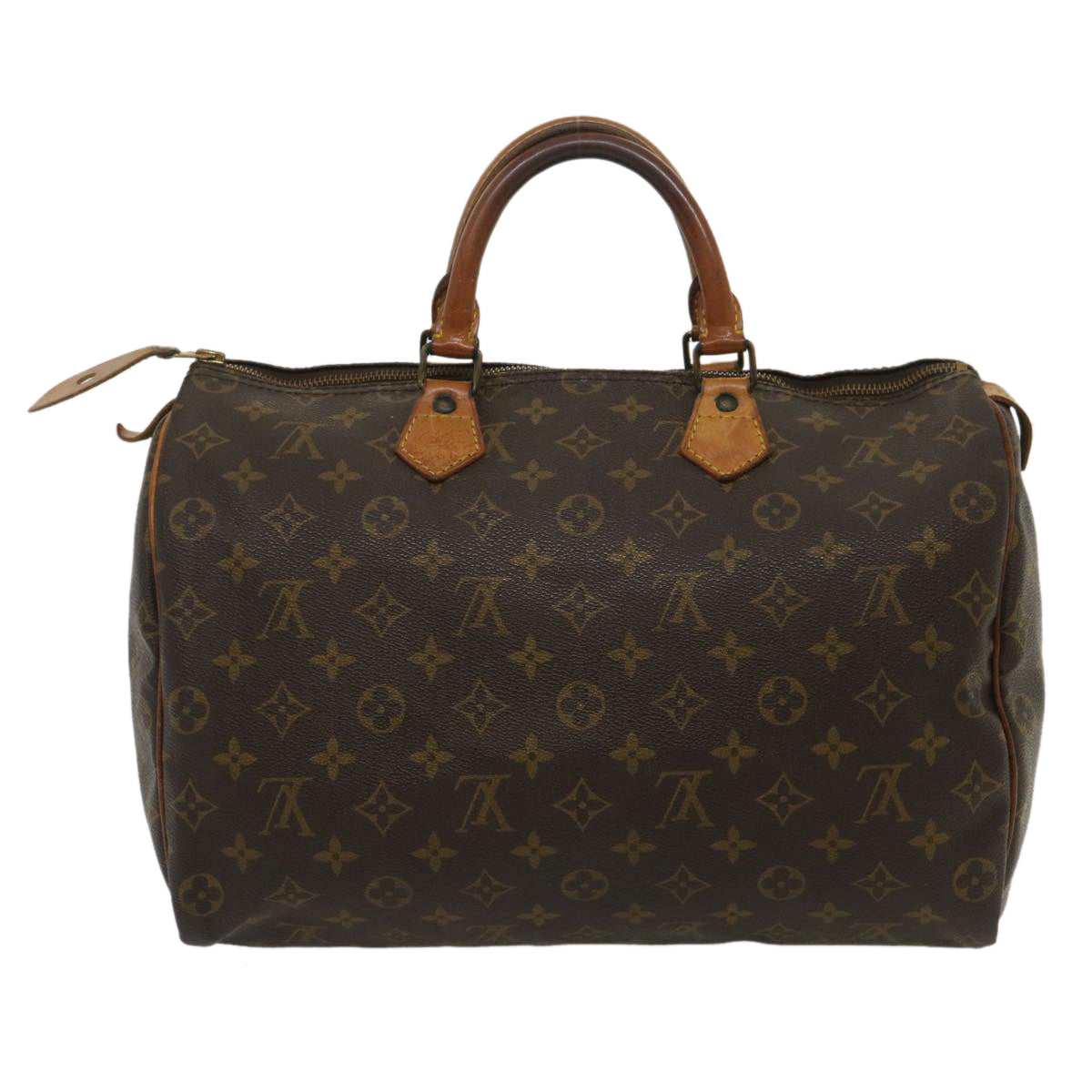 LOUIS VUITTON Monogram Speedy 35 Hand Bag M41524 LV Auth th2565 - 0