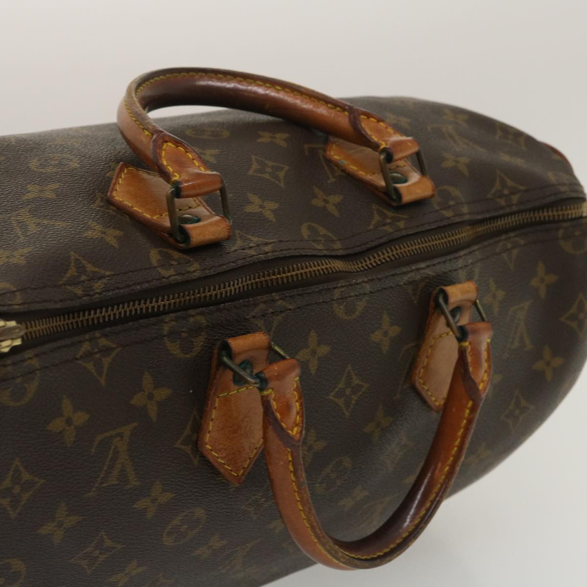 LOUIS VUITTON Monogram Speedy 35 Hand Bag M41524 LV Auth th2565