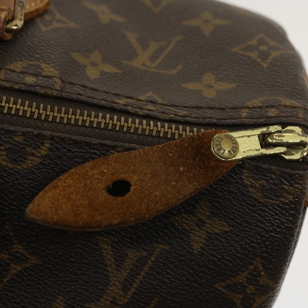 LOUIS VUITTON Monogram Speedy 35 Hand Bag M41524 LV Auth th2606