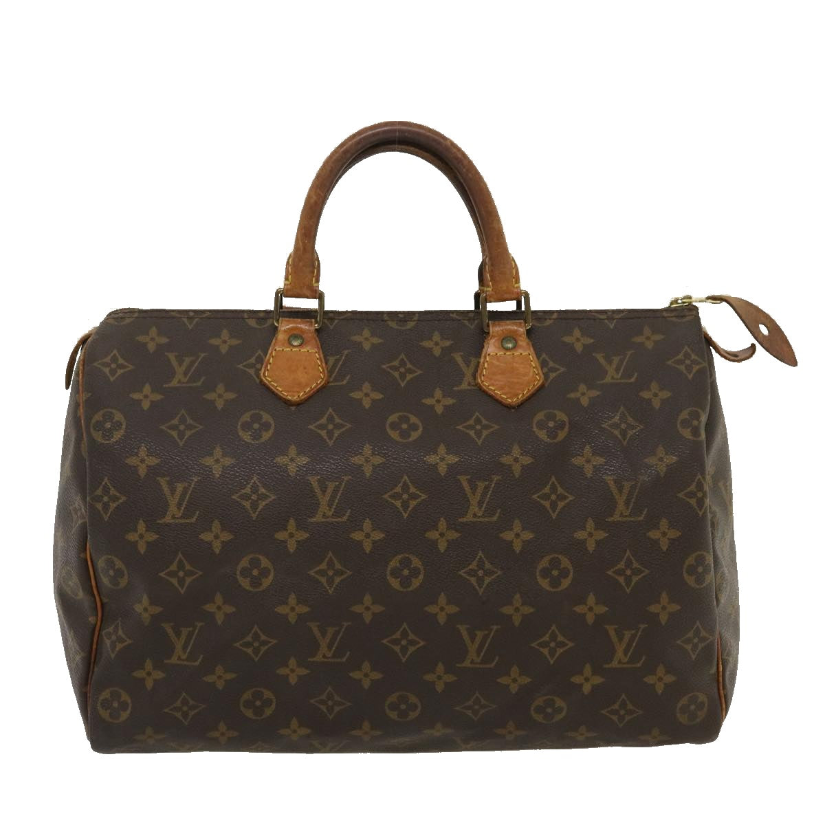 LOUIS VUITTON Monogram Speedy 35 Hand Bag M41524 LV Auth th2606