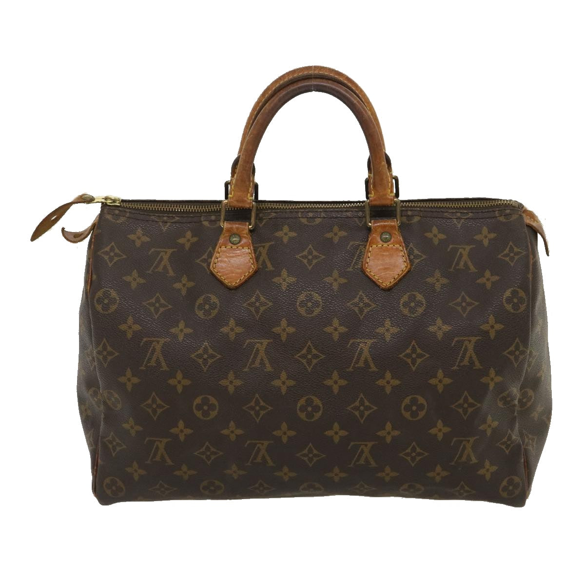 LOUIS VUITTON Monogram Speedy 35 Hand Bag M41524 LV Auth th2606 - 0