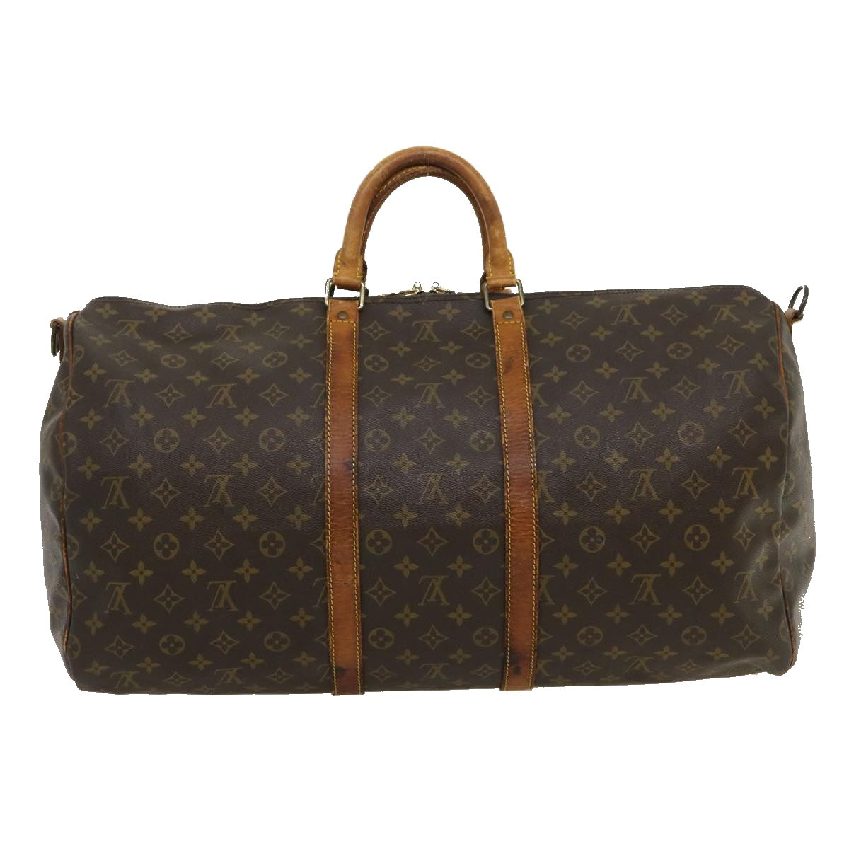 LOUIS VUITTON Monogram Keepall Bandouliere 55 Boston Bag M41414 LV Auth th2609