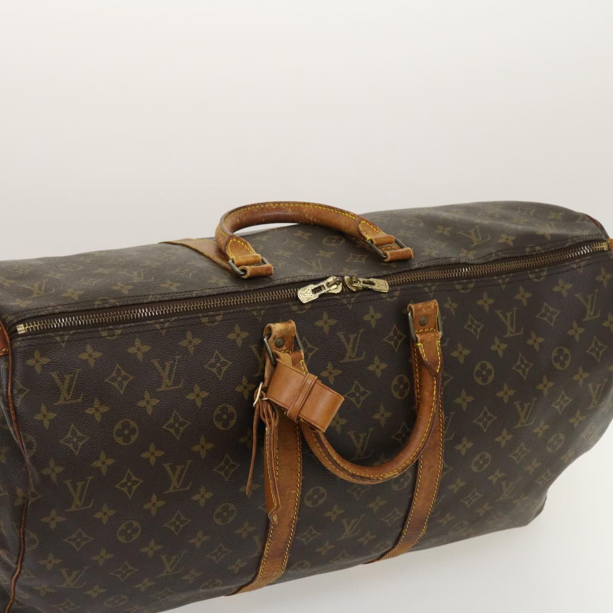 LOUIS VUITTON Monogram Keepall Bandouliere 55 Boston Bag M41414 LV Auth th2609