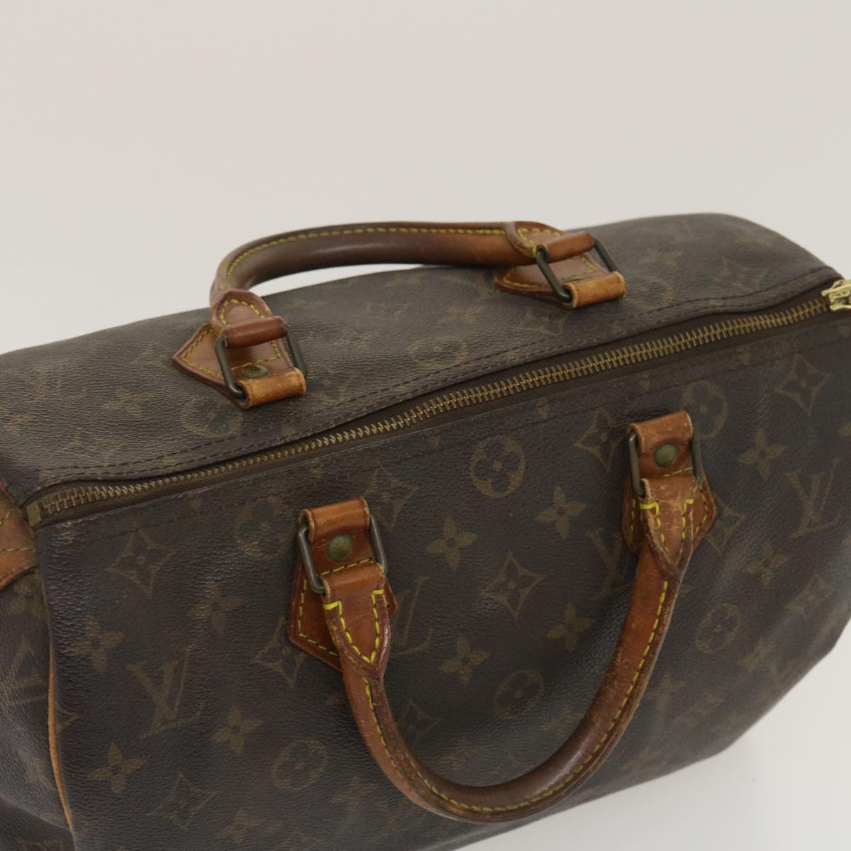 LOUIS VUITTON Monogram Speedy 30 Hand Bag M41526 LV Auth th2619