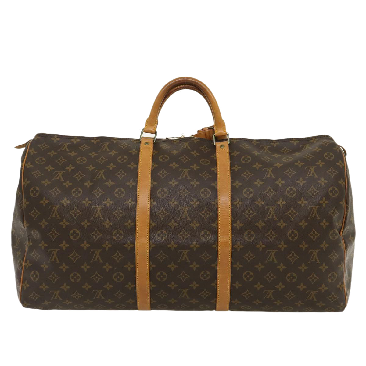 LOUIS VUITTON Monogram Keepall 60 Boston Bag M41422 LV Auth th2628