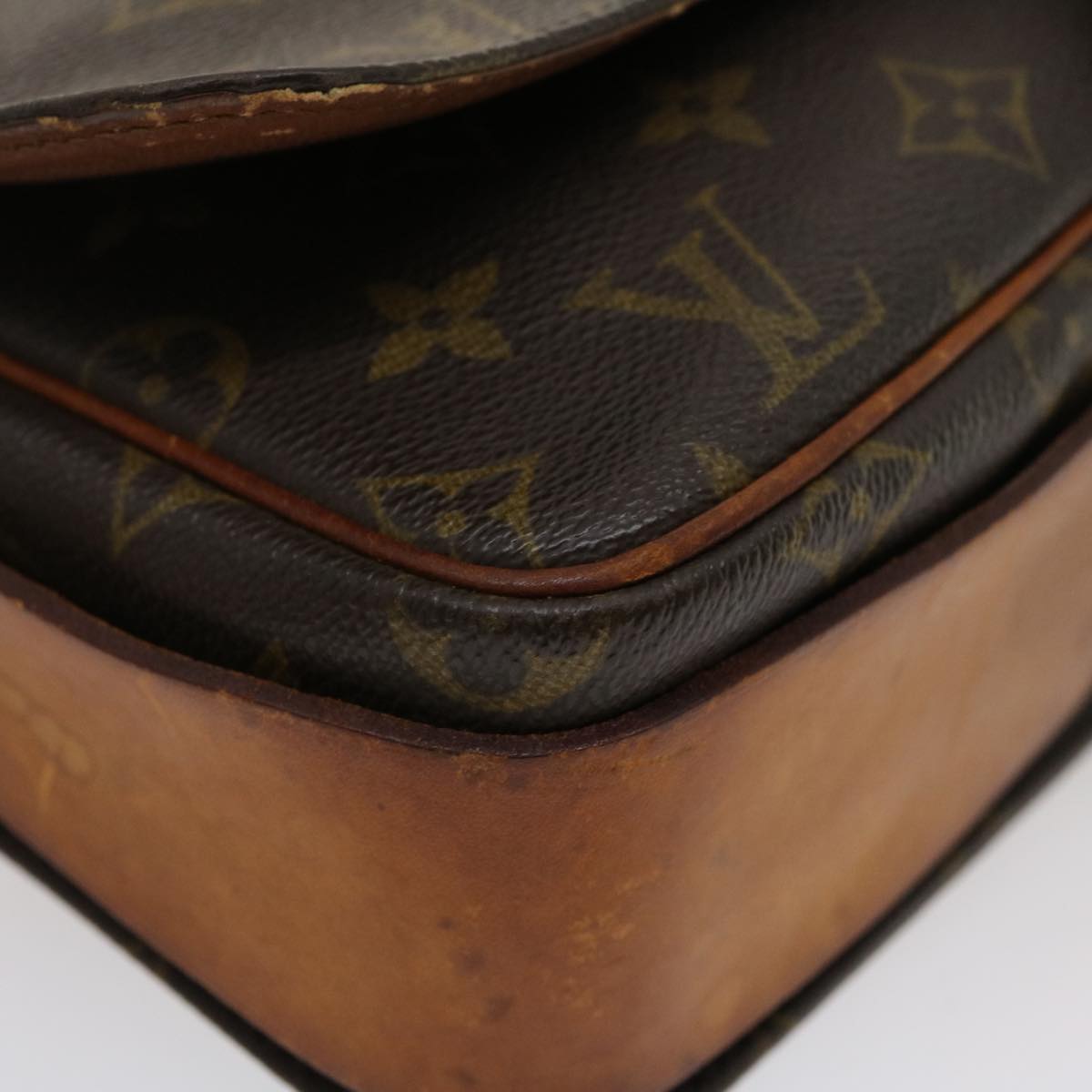 LOUIS VUITTON Monogram Cartouchiere GM Shoulder Bag M51252 LV Auth th2635