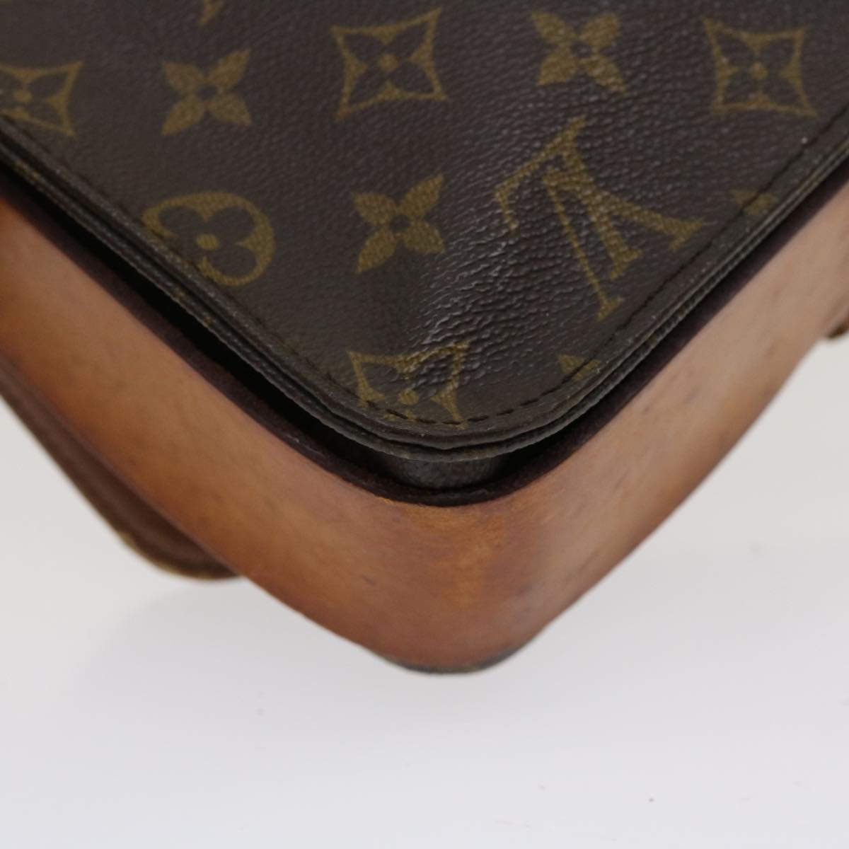 LOUIS VUITTON Monogram Cartouchiere GM Shoulder Bag M51252 LV Auth th2635