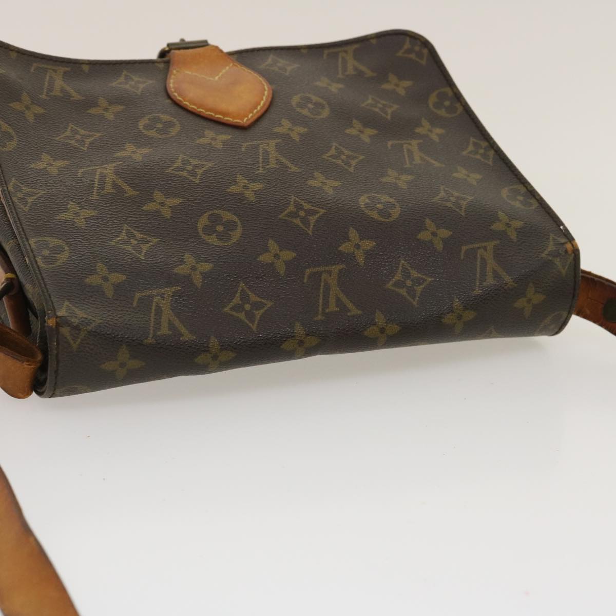 LOUIS VUITTON Monogram Cartouchiere GM Shoulder Bag M51252 LV Auth th2635