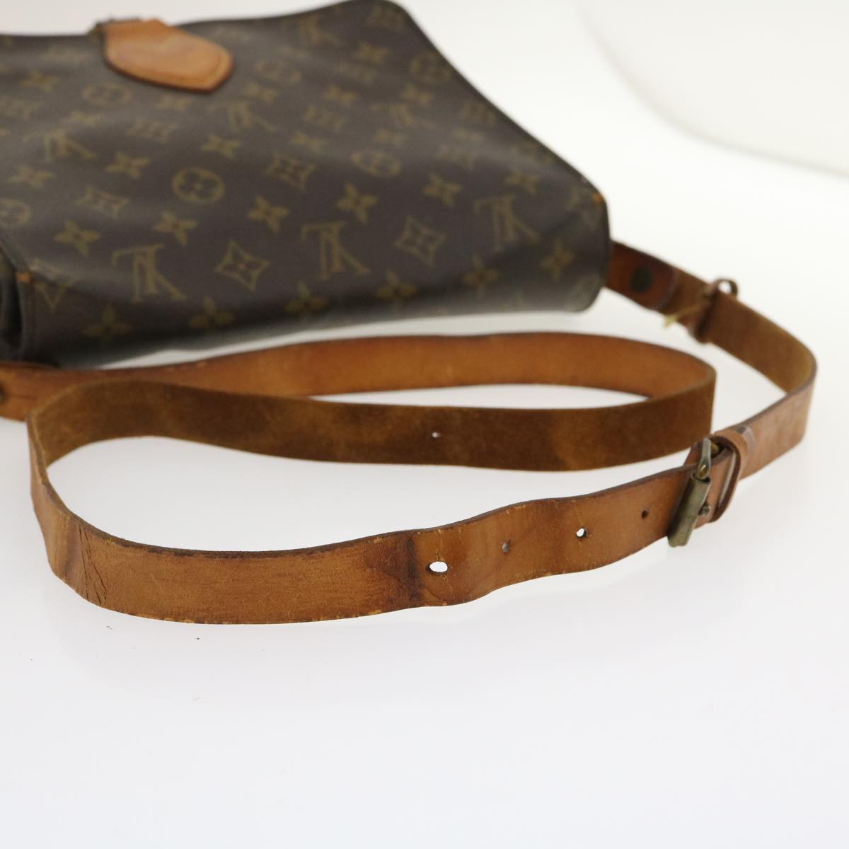 LOUIS VUITTON Monogram Cartouchiere GM Shoulder Bag M51252 LV Auth th2635