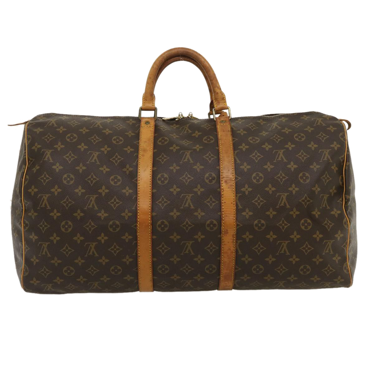 LOUIS VUITTON Monogram Keepall 55 Boston Bag M41424 LV Auth th2650