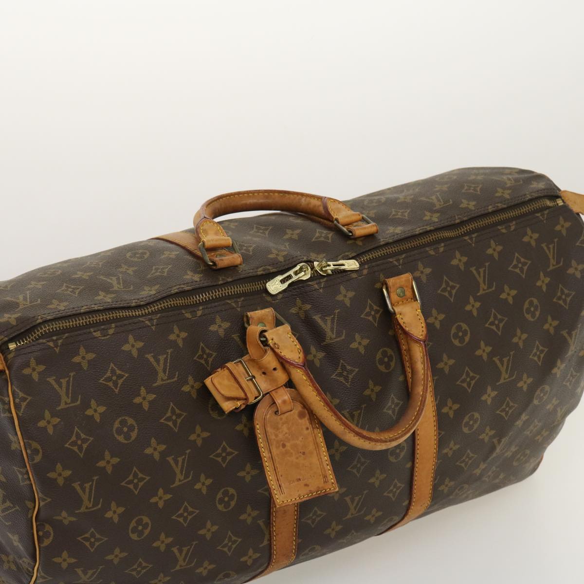 LOUIS VUITTON Monogram Keepall 55 Boston Bag M41424 LV Auth th2650