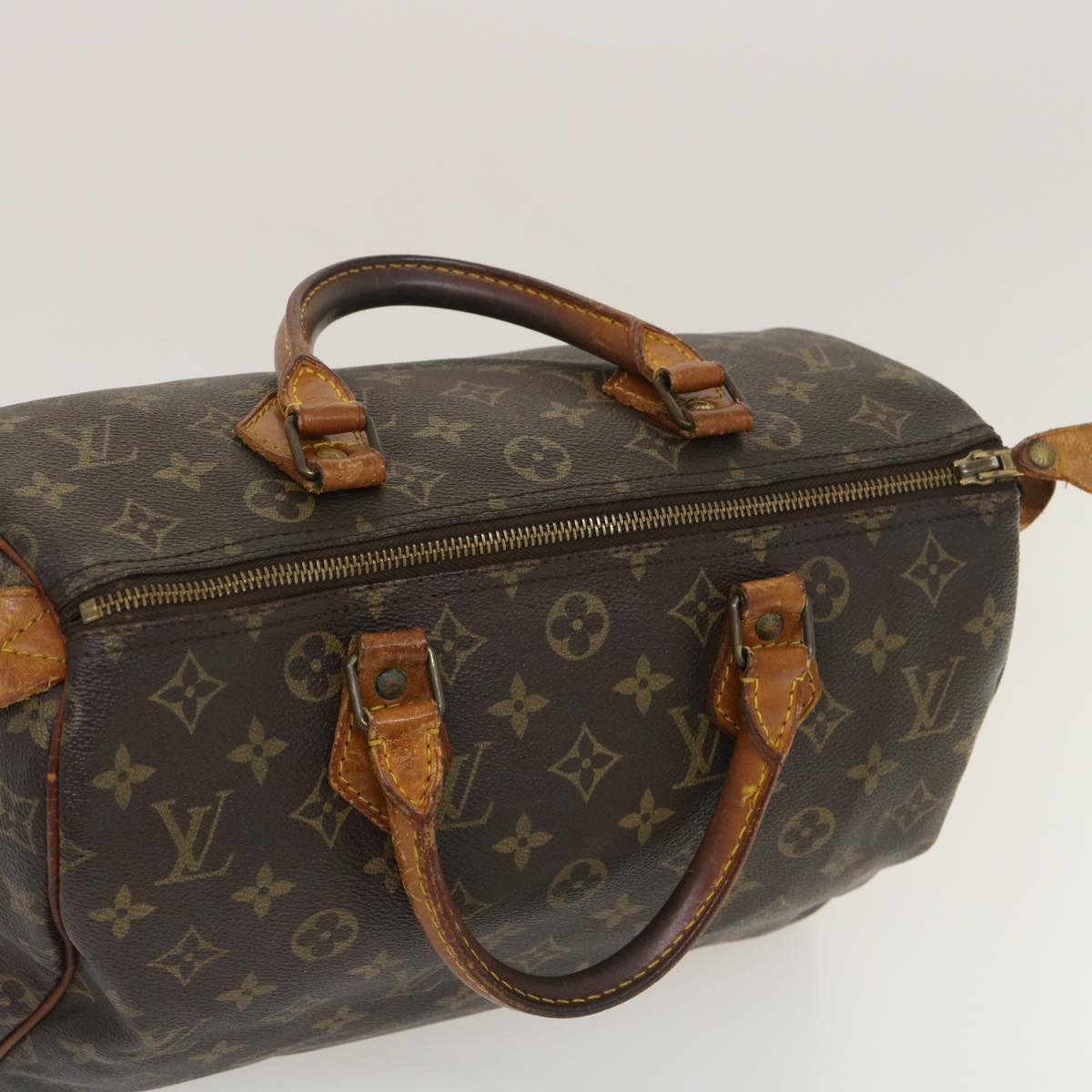 LOUIS VUITTON Monogram Speedy 30 Hand Bag M41526 LV Auth th2661