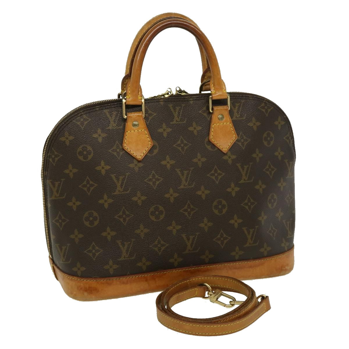 LOUIS VUITTON Monogram Alma Hand Bag M51130 LV Auth th2669